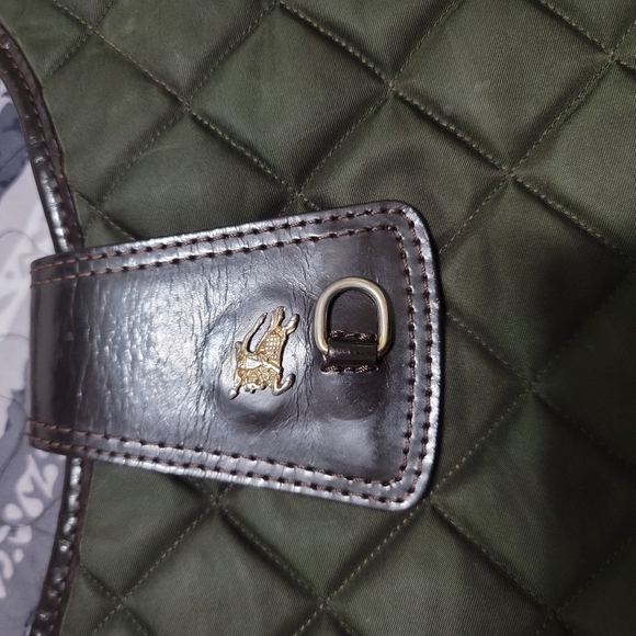 Burberry Green/Brown Quilted Nylon Brook Hobo Bag - Picture 13 of 13